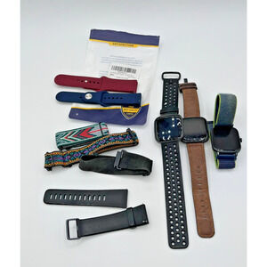 MISC Smart Watch/ Fitness Tracker Lot (used/untested/parts) watch bands charger